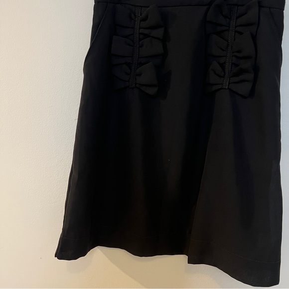 Black mini skirt with BOWS 🖤🎀 Compañía fantastica - size small - Picture 9 of 10